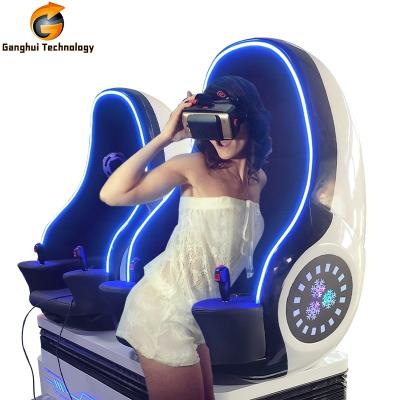 China Metal Amusement Park Game Product Win Silver Virtual Reality 2 Player VR Egg Chair 9d Cinema Egg Simulator Game Machine Equipment for sale