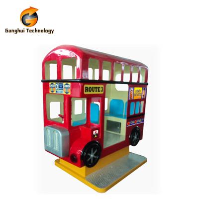 China Factory sale plastic product coin operated amusement park games london bus kiddie rides swing game machine for sale