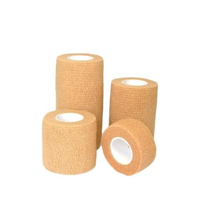 China Customized wholesale custom logo brand printed cohesive elastic conflex bandages self adhesive wrap bandage for vet use for sale