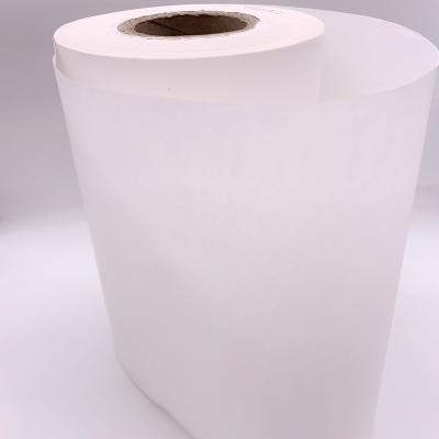 China Anti-Curl FSC Certificate 30gsm 45gsm 60gsm Food Packaging White Bleached Kraft Paper Roll for sale