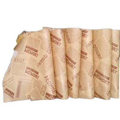 China Anti-Curl Custom Tissue Paper Hamburger Wrapping Printing Wrapping Waterproof Paper Sandwich Food Grade Wax Paper for sale