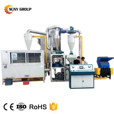 China Recycling Plant 85kw Waste Aluminum Foil Film Recycling Machine with Grinding Machine for sale