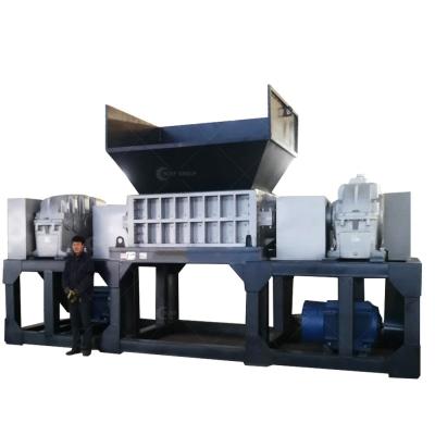 China Double Shaft Shredder 2300KG/hr for Plastic Foil Crusher Shredder Banana Film Shredder for sale