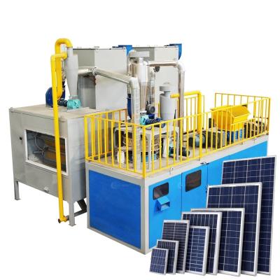 China Sustainable Solar Panel Recycling Production Line Photovoltaic Solar Panels Recycling Machine for sale