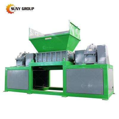 China Powerful 15kW Multifunctional Plastic Metal Crusher Shredder Mini Twin Shaft Shredder for sale