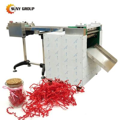 China Fast Delivery Straight Paper Cutting Machine with Crinkle Paper Raffia Candy Boxes for sale