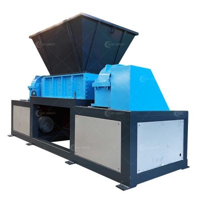 China Double Shaft Shredder voor schrootband 2300KG Retail Rubber Pipe Shredding Machine Te koop