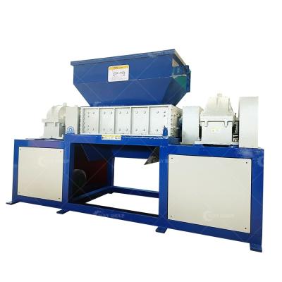 China Vervaardigingsbedrijf Double Shaft Shredder Machine voor schroot metaal aanpasbare messen Te koop