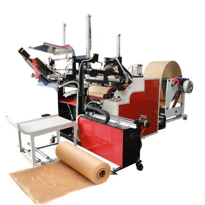 China Roll Dispenser Kraft Wrapping Packaging Cushion Honeycomb Paper Core Making Machine for sale