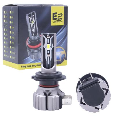 China Hot Sale Universal Car LED Bulb E2 H4 H7 H8 H9 Auto LED Bulb H13 9004 9005 9006 9007 Fog Lights 8000Lumens 36W LED Auto Bulb for sale