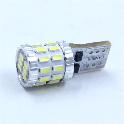 China Automobile Lamp Factory Price T10 Light Auto Bulbs 30SMD 3014 Error Free Side T10 Light W5W 168 194 LED Interior Light Canbus Car Brake Lamp Light for sale