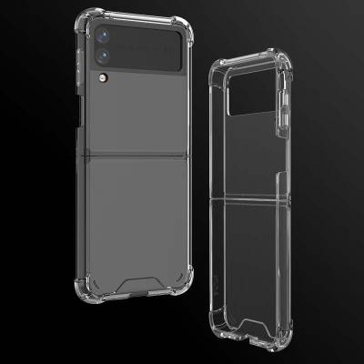 China Hot Selling Bulk Anti-fall 2021 New TPU Mobile Phone Durable High Quality Waterproof Transparent Case For Samsung Galaxy Z Flip 3 for sale