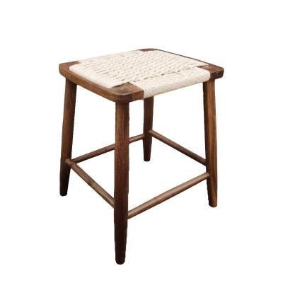 China Adjustable (height) Durable Non-Slip homemade wood bar stools Waterproof distressed wooden stool Portable Chair Stool for sale