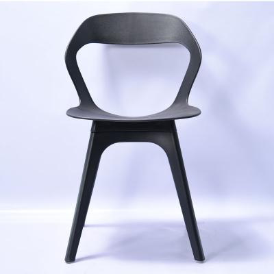 China Removable Cover Cheap Restaurant Plastic Chairs Modern Design Kitchen PP Plastic Cafe Dining Chairs China for Sale for sale