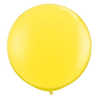 China Original factory 36 inch yellow round latex balloons eco-friendly material great for birthday wedding baby shower party decoration for sale