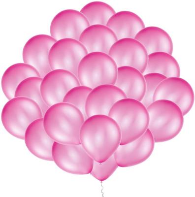 China Pink Balloon Eco-friendly Pearl Latex Material 100 Packs 12 Inch Standard Pink Balloons For Baby Toy Party Decoration for sale