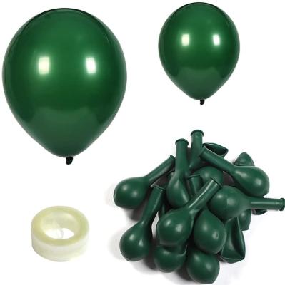 China 105 Pack Eco-friendly Material Dark Green Balloons 18