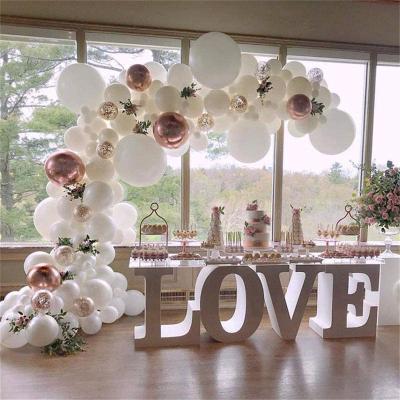 China Glossy Metallic Balloons Birthday Party Latex Balloons Eco-friendly Material for Wedding Baby Shower Decorations Off White Color for sale