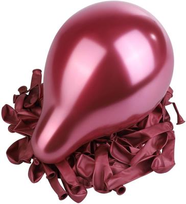 China Eco-friendly Material Metallic Latex Balloons 50pcs/bag Chrome Thick Latex Balloons Party Decorative Decorations For Events Party Supplies for sale