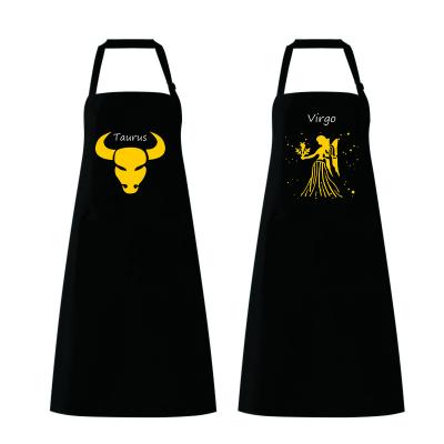 China Cooling Mens and Womens Professional Chef or Server Bib Apron With Adjustable Straps with Pockets and Towel Loop for sale