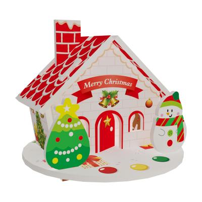 China Christmas Gift Good Quality Decompression Toy 3D Cardboard Puzzle Paper Model Puzzle for sale