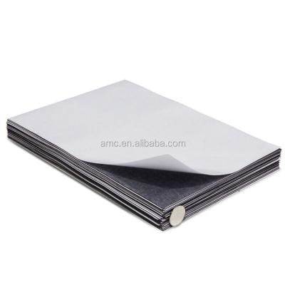 China Industrial Magnet Adhesive Rubber Magnet Sheet A4 Size / Rubber Magnets Sheet With Self Adhesive Laminated for sale