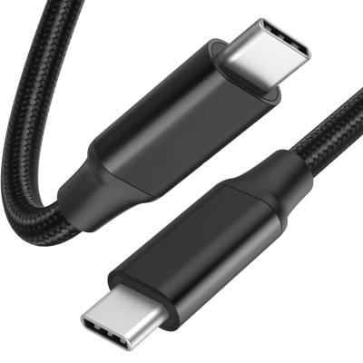 China 20V 5A 100W palladium Usb 3.1 fast charging Nylon Braided type Type-c to usb-c cable gen2 10gbps 20V 5A 100w 1 tipo c de 2 3 meterw cables for sale