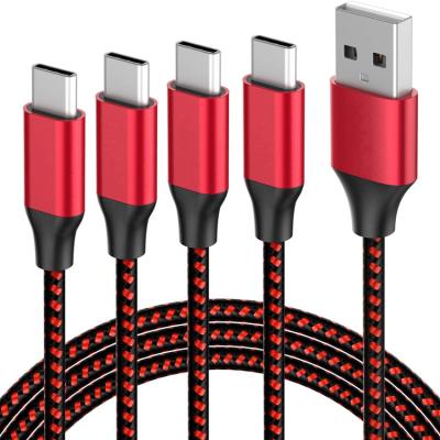 China Nylon/Polyester Jacket Double Braided External Usb Type C 2.4a 3m Customized Fast Charging USB-C Type-C Moving Head Wholesale Cheap Cell Android Accessories Cell Phone telephone cable for sale