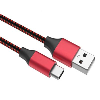 China Fast Charging Type C 3A USB Cable Braided High Quality 1.5m Type C Charging Customized Fast Charger 2a Chargeing Usb Cable 1m 2m 3m for sale