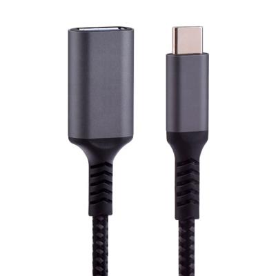 China Nickel Plated Usb 3.0 Type C Male Mobile Phone High Speed ​​Data Transfer To Female Usb 3.0 OTG Cable for sale