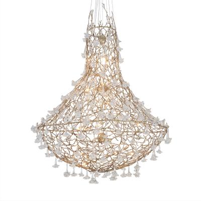 China Modern Modern Ceiling Pendant Lamps Hanging Lights LED Crystal Chandelier Lighting Fixture Living Room for sale