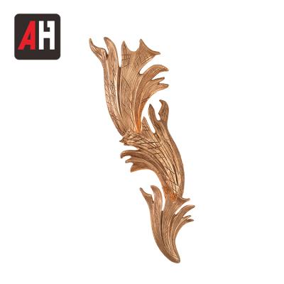 China Simple Luxury Modern Indoor Modern Wall Art Lighting Brass Wall Lamp for sale