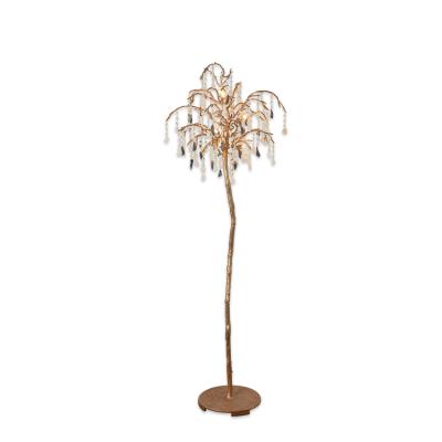 China Designer Modern Indoor Hotel Decorative Feather Standing Led Floor Lamp for sale