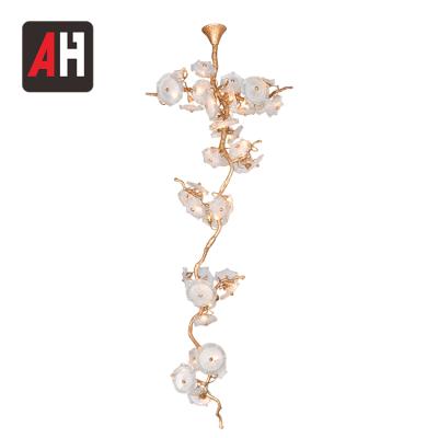 China Surface Mounted Copper Top Quality Modern Art Deco Led Ceiling Lamp for sale