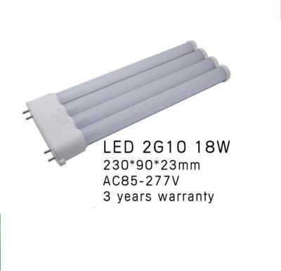 China high power 18W 2G10 led PL  light  2000LM 2G10 led lamp with 2835 led  AC85-277V Three-year warranty for sale