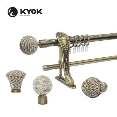 China Durable Kyok Factory Supplying Muslim Style Windows Curtain Rod Set for sale