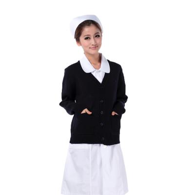 China High quality winter cardigan hospital nurses doctor sweater cold cashmere sweater uniform for sale