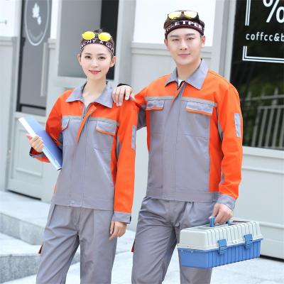 China Custom Cotton Industrial Long Sleeve Convenience Repairman Uniform Safety Worker Wear Workers Uniform for sale