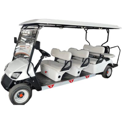 China ODM White Electric Power 72V 8 Passenger Golf Cart 500Lbs Cargo Capacity for sale