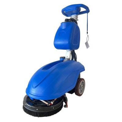 China Hand Pushed 350 Floor Scrubber 350mm Cleaning Width 25kg Brush Pressure à venda