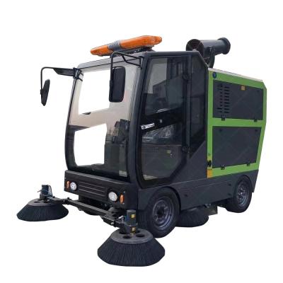 China New Energy Industrial Ride On Street Floor Road Electric Vacuum Sweeper Big Motor à venda