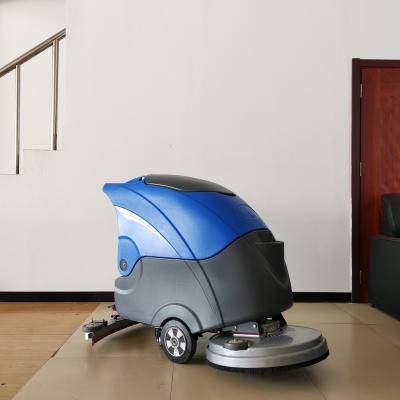 China Single Driver Blue FNE-D550 Floor Scrubber - Strong Battery 550mm Brush Disc Diameter for sale