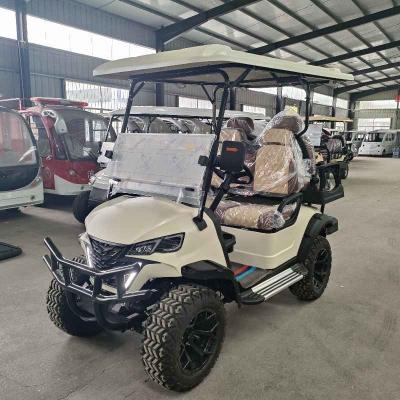 China 2+2 Seats Electric Golf Cart 4 Seater Home Luxury McPherson Suspension Factory Price Sale for sale