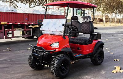 China Red color 2 Seater Electric Off-Road Golf Cart High Power 12'' Tires 4kw Motor factory price on sale for sale