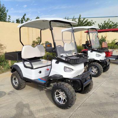 China 2 Seater Electric Golf Cart Hopper Outdoor Car With Cargo Transporting Hunter Amusement Parks Buckets Factory Price zu verkaufen