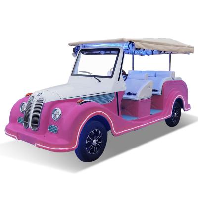 China Comfortable 8 Seat Electric Classic Golf Car New Designed Tourist Sightseeing Car for sale