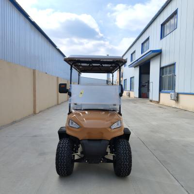 China Electric Utility Custom Khaki Daily Use Golf Cart 6 Seater 72V Lithium Battery for sale