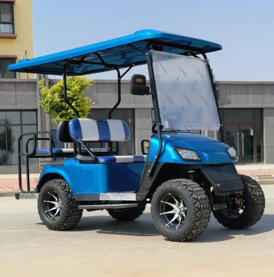 China Golf Cart Supplier Rechargeable Classic Trolley Bus 4 Seater Golf Electric Cart for sale