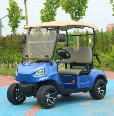 China Luxury Rechargeable 2 Seater Golf Cart Lithium Ion Battery Golf Club Cart for sale