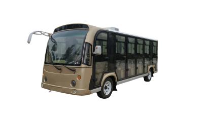 China Brown Enclosed Electric Bus Can Seat 23 People Battery Type Selected Built In Air Conditioning for sale